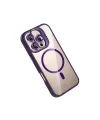 Joko Apple İphone 16 Pro Max Remim Lensli Magsafe Standlı Kapak - Derin Mor