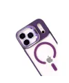 Joko Apple İphone 17 Pro Max Remim Lensli Magsafe Standlı Kapak - Derin Mor