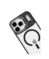 Joko Apple İphone 17 Pro Max Remim Lensli Magsafe Standlı Kapak - Siyah