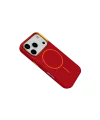 Joko Apple iPhone 18 Pro Luno Deri Magsafe Kapak - Bordo