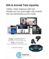 K55 Tws Pro Oyuncu Kulaklığı 3d Stereo Ses Extra Bass Işıklı Mikrofonlu Bluetooth Kablosuz Kulaklık