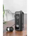 Kablolu Bluetooth Kulaklık Kulak İçi Stereo Mikrofonlu Dijital Göstergeli