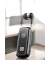 Kablolu Bluetooth Kulaklık Kulak İçi Stereo Mikrofonlu Dijital Göstergeli
