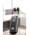 Kablolu Bluetooth Kulaklık Kulak İçi Stereo Mikrofonlu Dijital Göstergeli