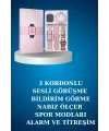 Kablolu Bluetooth Kulaklık Ve Kadınlara Özel Bileklik Hediyeli Yeni Nesil Akıllı Saat 3 Kordonlu