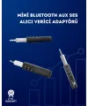 Kablolu Hoparlör Ve Kulaklıklar İçin Bluetooth Adaptör | Mini Boy, Klipsli, Taşınabilir