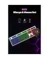 Kablolu Işıklı Gaming Standart Türkçe Q Klavye Ve Mouse Seti