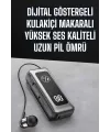 Kablolu Makaralı Bluetooth Kulaklık Uzun Pil Ömrü Dijital Göstergeli