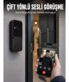 Kablosuz Akıllı Kapı Zili Gece Görüşlü Wi-fi Güvenlik Kameralı Kapı Zili