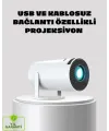 Kablosuz Bağlantılı Full Hd Ev Sinema Projeksiyonu 160 Ansı Lümen