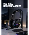 Kablosuz Bluetooth 5.0 Kulaklık Rgb Işıklı Tasarım