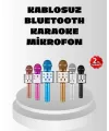 Kablosuz Bluetooth Karaoke Mikrofon Yankı Efektli