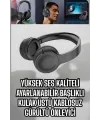 Kablosuz Bluetooth Kulaklık Anc/enc Destekli Kulak Üstü Yüksek Ses Kaliteli