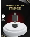 Kablosuz Carplay Ve Android Auto Dönüştürücü – Usb-a & Type-c Girişli Akıllı Adaptör