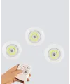 Kablosuz Gün Işığı 3’lü Led Spot Lamba Kumandalı