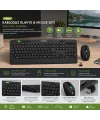 Kablosuz Klavye - Mouse Seti Siyah Usb - Sessiz - Switch Q Klavye KM-2620