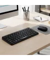 Kablosuz Lacivert Bluetooth Klavye Mouse Seti – Yuvarlak Tuşlu Tasarım, Türkçe Q Dizilim, Taşınabilir, Ev ve Ofis Kullanımına Uygun