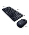 Kablosuz Lacivert Bluetooth Klavye Mouse Seti – Yuvarlak Tuşlu Tasarım, Türkçe Q Dizilim, Taşınabilir, Ev ve Ofis Kullanımına Uygun