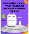 Kablosuz Mini Cep Yazıcısı Bluetooth Destekli 1200mah Bataryalı