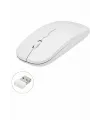 Kablosuz Mouse Fare Şarjlı Bluetooth Wireless Çift Modlu Sessiz