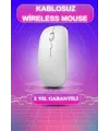 Kablosuz Mouse Fare Şarjlı Bluetooth Wireless Çift Modlu Sessiz