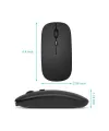 Kablosuz Mouse Fare Şarjlı Bluetooth Wireless Çift Modlu Sessiz