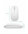 Kablosuz Mouse Fare Şarjlı Bluetooth Wireless Çift Modlu Sessiz