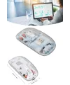 Kablosuz Mouse Fare Şarjlı Bluetooth Wireless Çift Modlu Sessiz