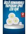 Kablosuz Pilli Işıldak  Masa Lambası Mutfak Tezgah Altı Banyo Dolabı Dolap İçi
