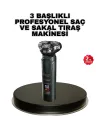 Kablosuz Profesyonel Erkek Bakım Seti – 3 Başlıklı, 3d Akıllı Kesim, Taşınabilir