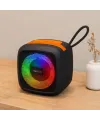 Kablosuz Taşınabilir Bluetooth Hoparlör (Işıklı, USB/TF, 1200mAh)