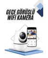 Kablosuz Wifi Destekli Akıllı Güvenlik Kamerası Hareket Sensörlü