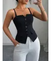 Kadın Askılı önü Döğmeli Atlas Bluz