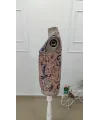 Kadın Askılı V Yakalı Desenli Süprem Bluz