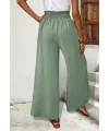 Kadın Beli Lastikli Bağcıklı önü Asimetrik Detaylı Aerobin Pantolon