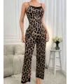 Kadın Ip Askılı Yakası Dantelli Bluz Ve Pijama Sandy Ikili Takım