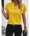 Kadın Kısa Kollu Hakim Yaka Sofya Bluz