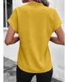 Kadın Kısa Kollu Hakim Yaka Sofya Bluz