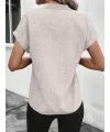 Kadın Kısa Kollu Hakim Yaka Sofya Bluz