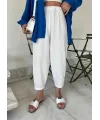 Kadın Krep Kumaş Balon Pantolon