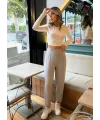 Kadın Krep Kumaş Balon Pantolon