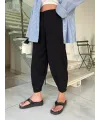 Kadın Krep Kumaş Balon Pantolon