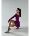 Kadın Mını Fırfırlı Elbise - Pembe