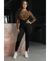 Kadın Siyah Krep Kumaş Pantolon