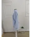 Kadın Truvakar Kollu Yakalı Rahat Gömlek