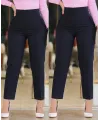 Kadın üste Oturan Paçası Bilek üzerinde Biten Krep Kumaş Kumaş Pantolon 36 (S) - 50 (5XL)