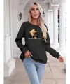 Kadın Uzun Kollu Bisiklet Yaka Viskon Iki Iplik Bluz