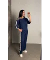Kadın Uzun Kollu Kolu Tül Yanları şerit Detay Modal Ikili Takım