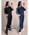 Kadın Uzun Kollu Kolu Tül Yanları şerit Detay Modal Ikili Takım