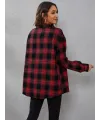 Kadın Uzun Kollu Yakalı önden Düğmeli Dokuma Gömlek